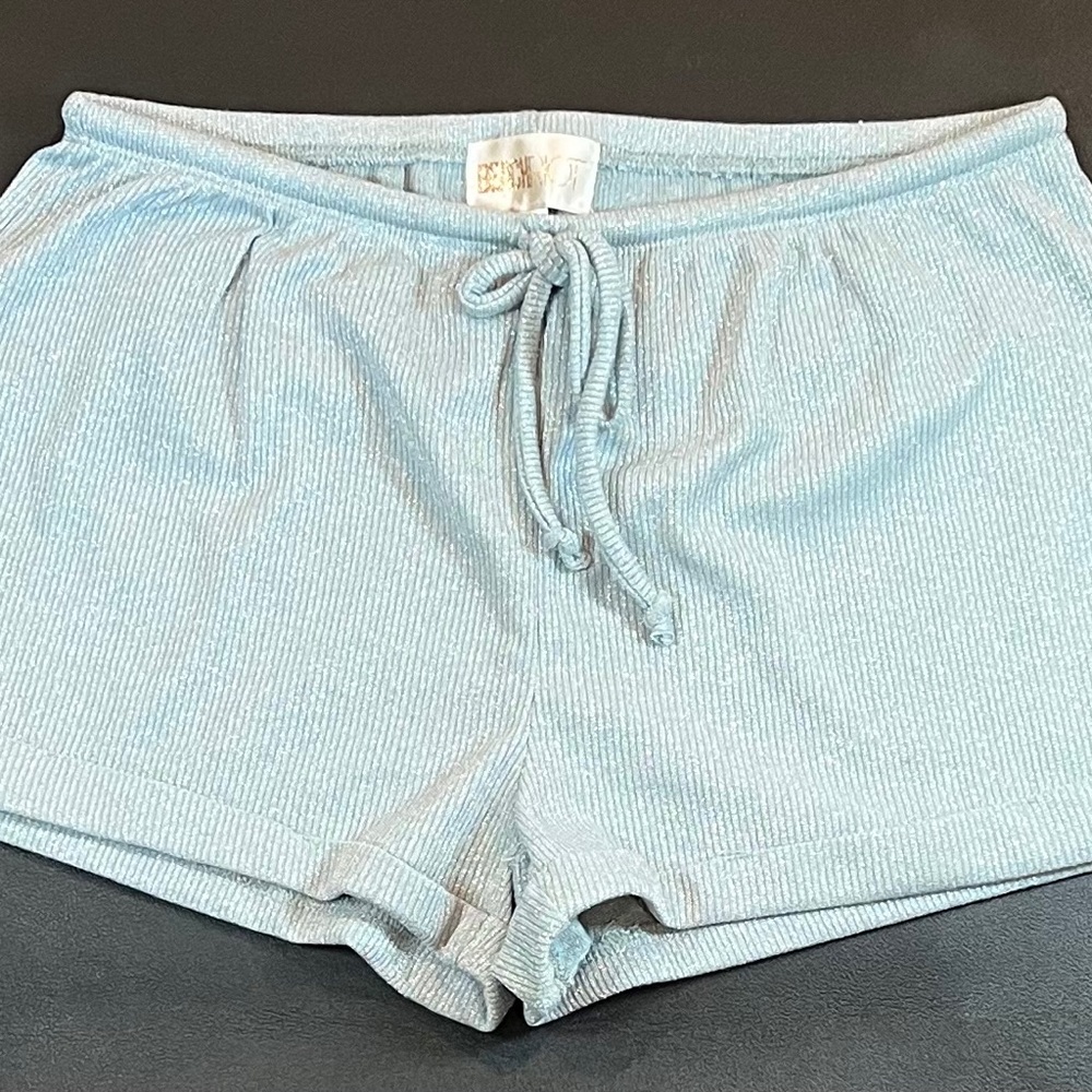 Silver glitter Beach Riot shorts